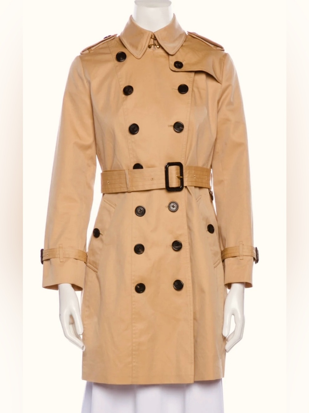 Burberry Classic Beige Double-Breasted Trench Coat